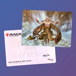 Runo Stromkirk signed Art Card