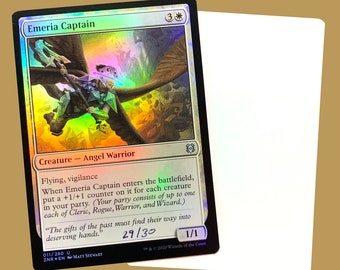 Emeria Captain firmó foil Artist Proof Card