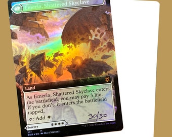 Emeria, Shattered Skyclave Tarjeta de prueba de artista con lámina de arte extendida firmada