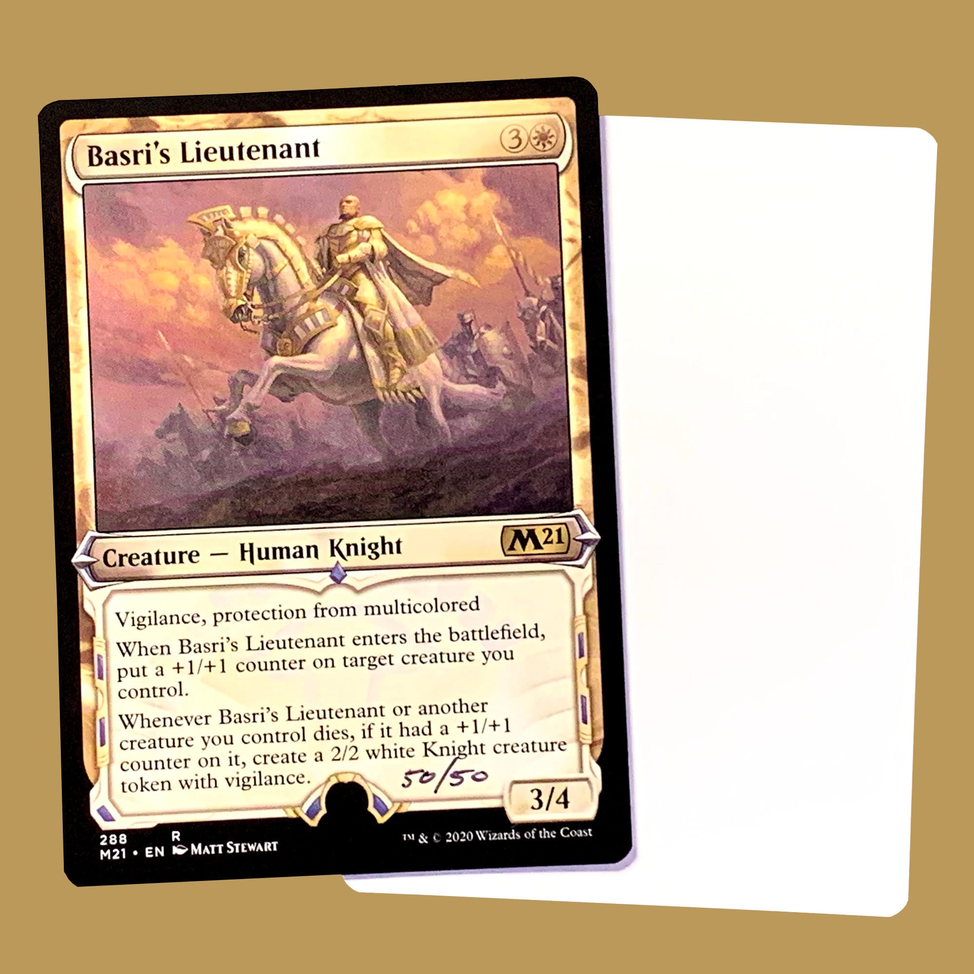 Basri's Lieutenant Signed Artist Proof Card (showcase Frame) - Etsy