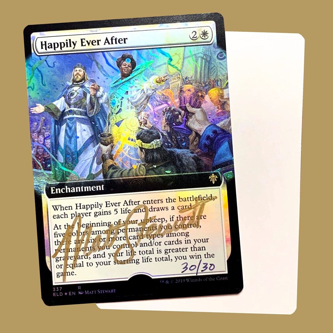 Happily Ever After Signed Extended Art Foil Artist Proof Card - Etsy