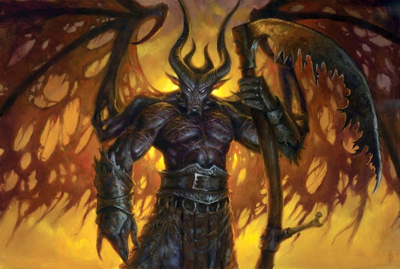 Reaper From the Abyss, Signed Giclee Print - Etsy