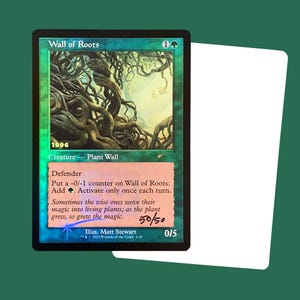 Wall of Roots (30th Jubiläum Promo) signierte Foil Artist Proof Karte