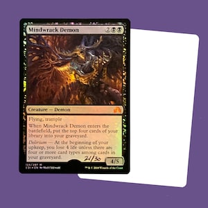 Mindwrack Demon, signed foil artist proof card