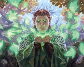 Pollenbright Druid, signed giclee print
