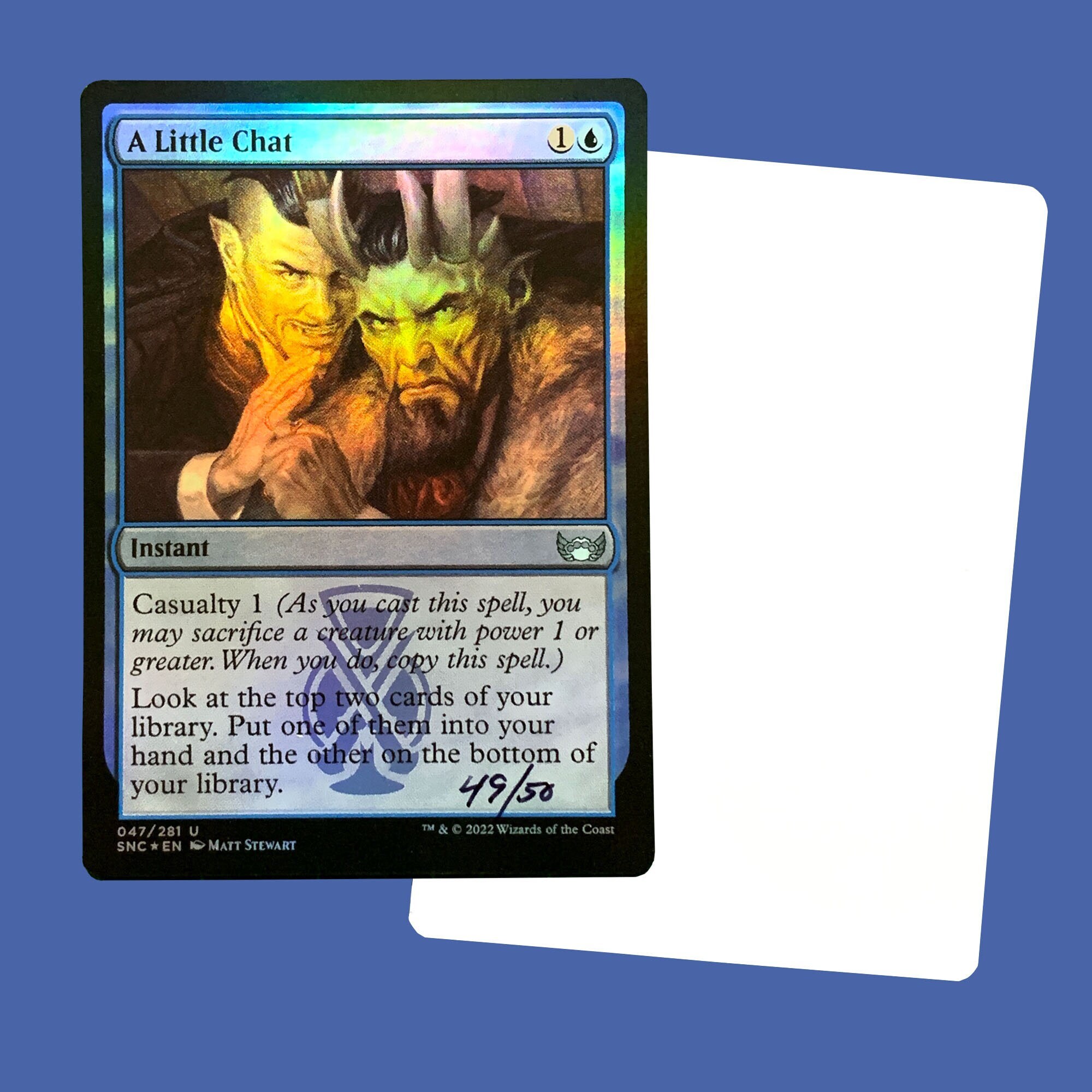 A Little Chat Signed Foil Artist Proof Card - Etsy