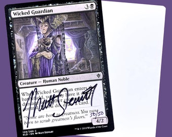Wicked Guardian signed Artist Proof Card