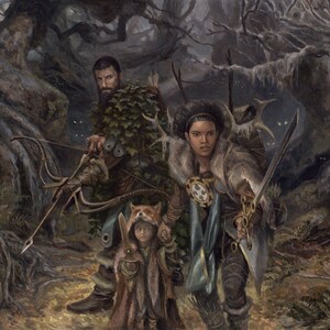 Protective Parents, signed giclee print