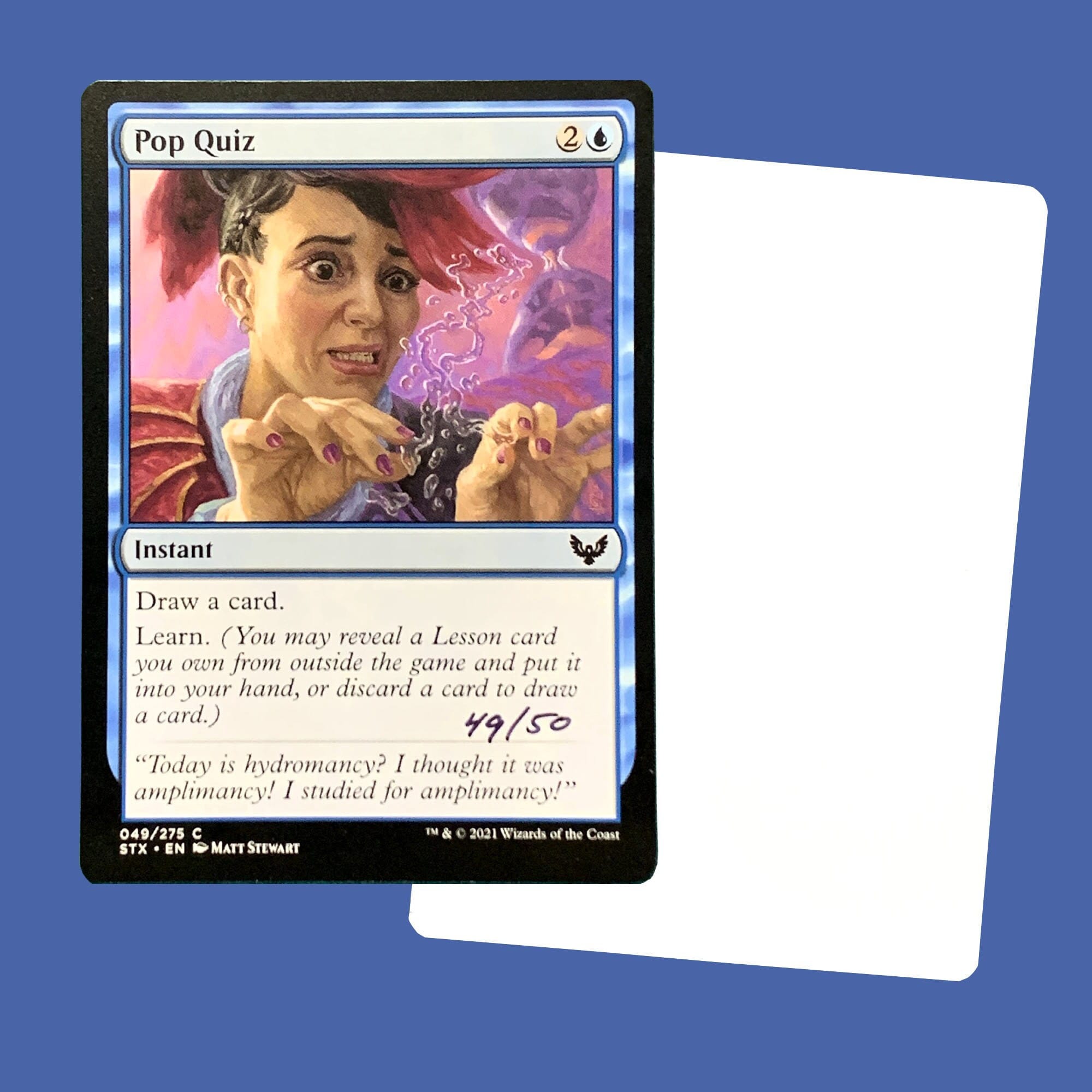 mtg card quiz Pop Quiz 49/275 Strixhaven MTG Magic The Gathering D1241*