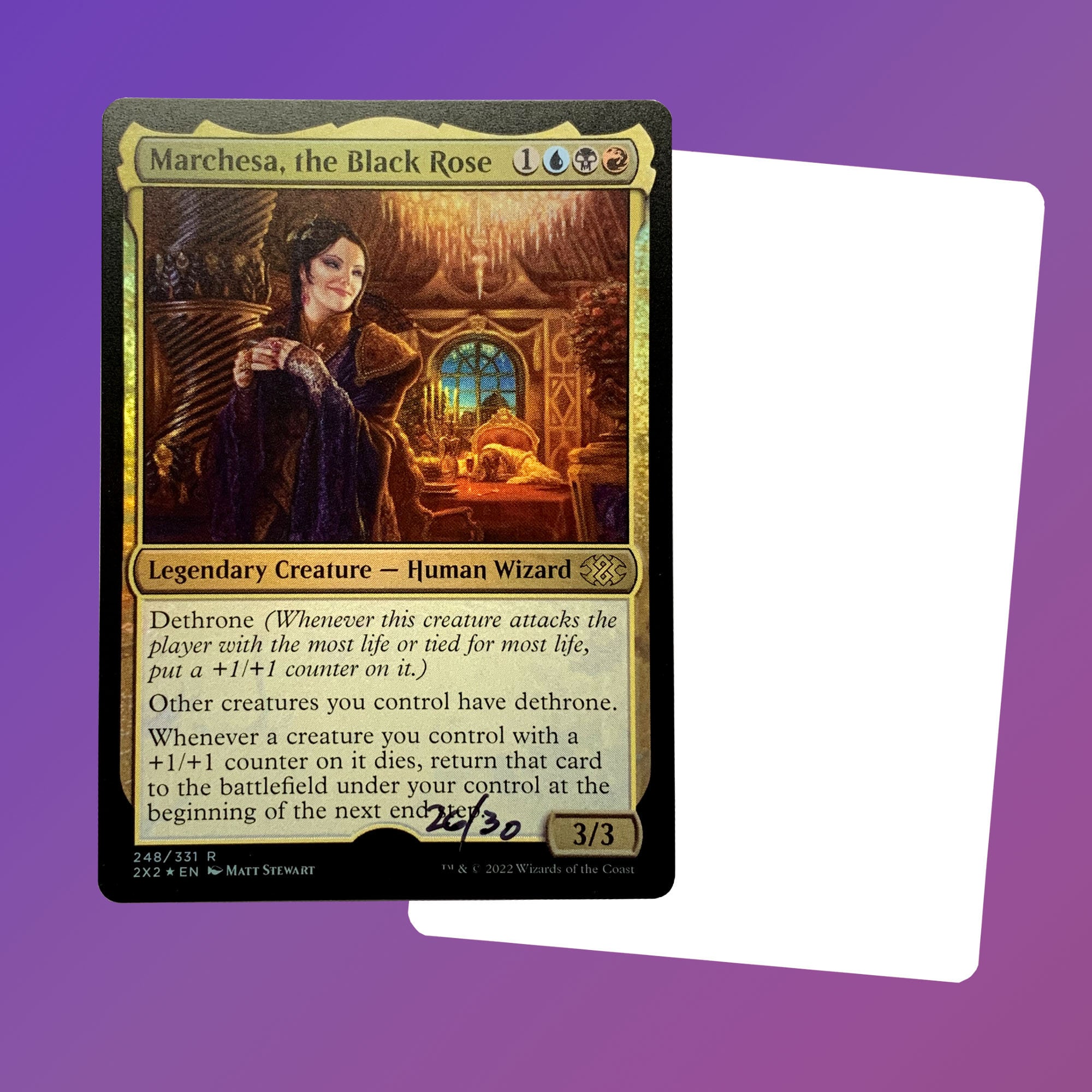 rose mtg card Thorn of the Black Rose Foil main image 1