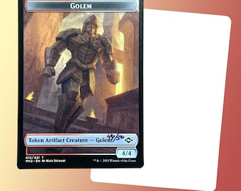 Golem Token signed Artist Proof Card