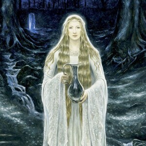 The Lady of the Mirror, signed giclee print
