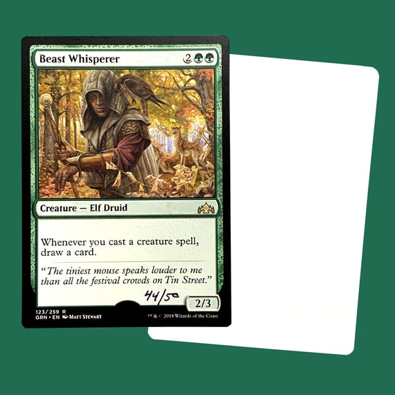 Beast Whisperer signed Artist Proof Card Beast Whisperer signed Artist Proof Card