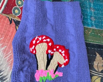 Mushroom kitchen towel perosnalized