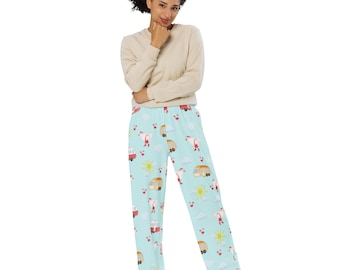 Last Chance Trailer Park Pajama Bottoms – Unisex Wide-Leg Lounge Pants with Pockets