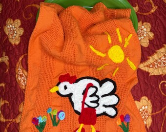 Funny Chicken Kitchen Towel – Personalized Hen Gift for Chicken Lovers | Farmhouse Kitchen Decor | Lucy the Sassy Last Chance Trailer Park