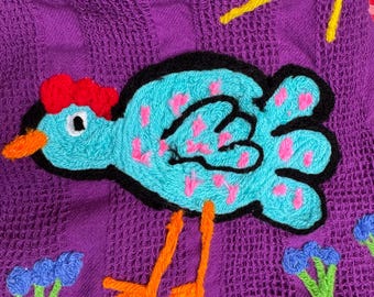 Chicken owner gift, Homesteader kitchen towel, backyard farmer tea towel