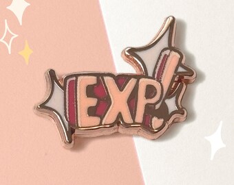 EXP Enamel Pin | Cute Gamer Filler Lapel Pin