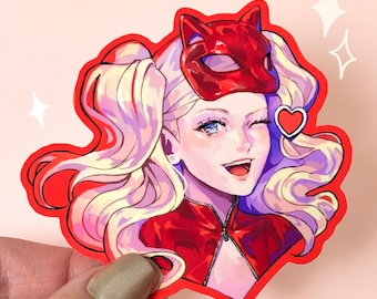 Ann Takamaki Persona 5 Royal Die Cut Sticker | Panther Waterproof Vinyl Sticker | Phantom Thief
