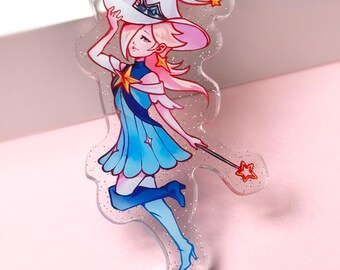 Princess Rosalina Keychain | Super Mario Glitter Anime Acrylic Bag Charm