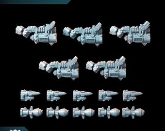 Orkaraketwerpers - Puppetswar - harsafdruk - tafelblad Wargaming