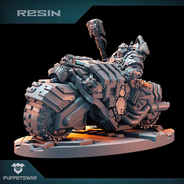 El Jinete de la Calavera - Puppetswar - Impresión de resina - Juegos de mesa de guerra