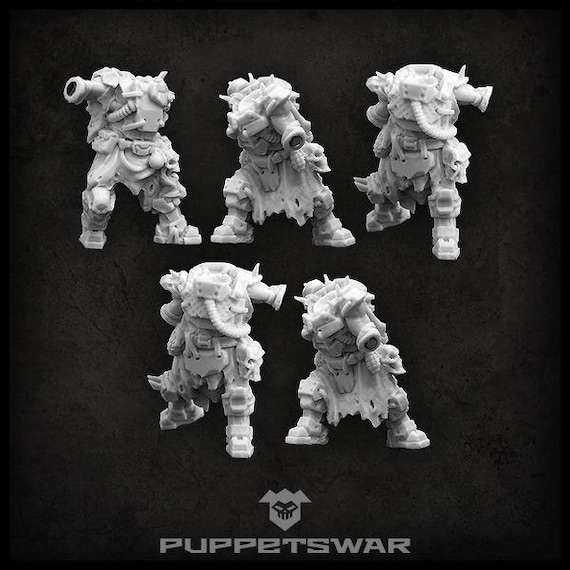 Veteran Stalkers Bodies - Puppetswar - Resin Cast - Tabletop