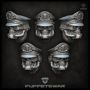 Reaper Officers Heads - Wargaming - Puppetswar - Resin Cast