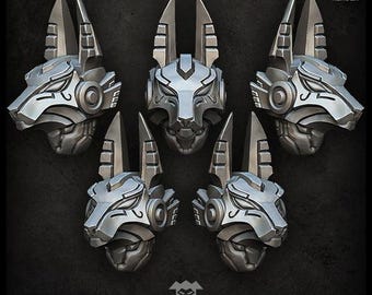 Anubis Helmets v2  - Puppetswar - Resin Cast - Tabletop Wargaming