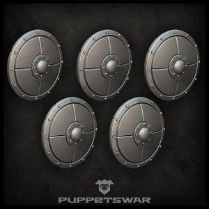 Norse Shields (left) - Wargaming - Puppetswar - Resin Cast