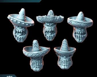 Orc Amigo Heads  - Puppetswar - Resin Cast - Tabletop Wargaming