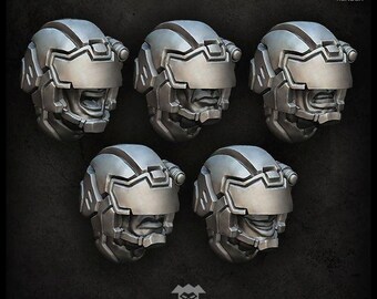 Protectors Heads  - Puppetswar - Resin Cast - Tabletop Wargaming