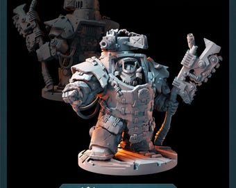 Bushi Orc Chieftain in buster armour - Puppetswar - Resin Print - Tabletop Wargaming
