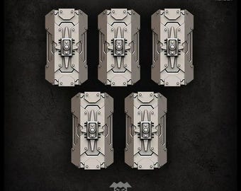 Praetorian Shields (links) - Puppetswar - Resin Cast - Tabletop Wargaming