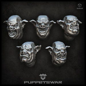 Pig Hybrid Heads - Wargaming - Puppetswar - Resin Cast