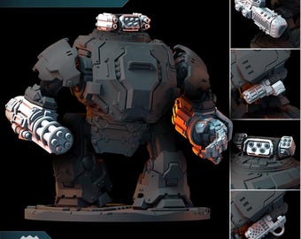 Enforcer MK2 Support Weapons - Puppetswar - Resin Print