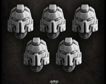 Crushers Helmets  - Puppetswar - Resin Cast - Tabletop Wargaming