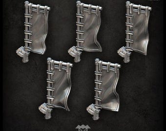 Bushi Banners - Wargaming - Puppetswar - Resin Cast