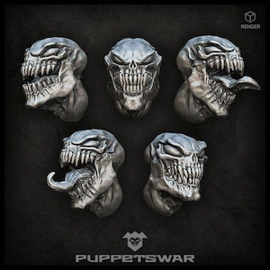 Nightmares Heads - Wargaming - Puppetswar - Resin Cast