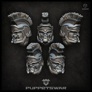 Praetorians Heads - Wargaming - Puppetswar - Resin Cast