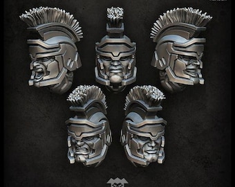 Praetorians Heads  - Puppetswar - Resin Cast - Tabletop Wargaming