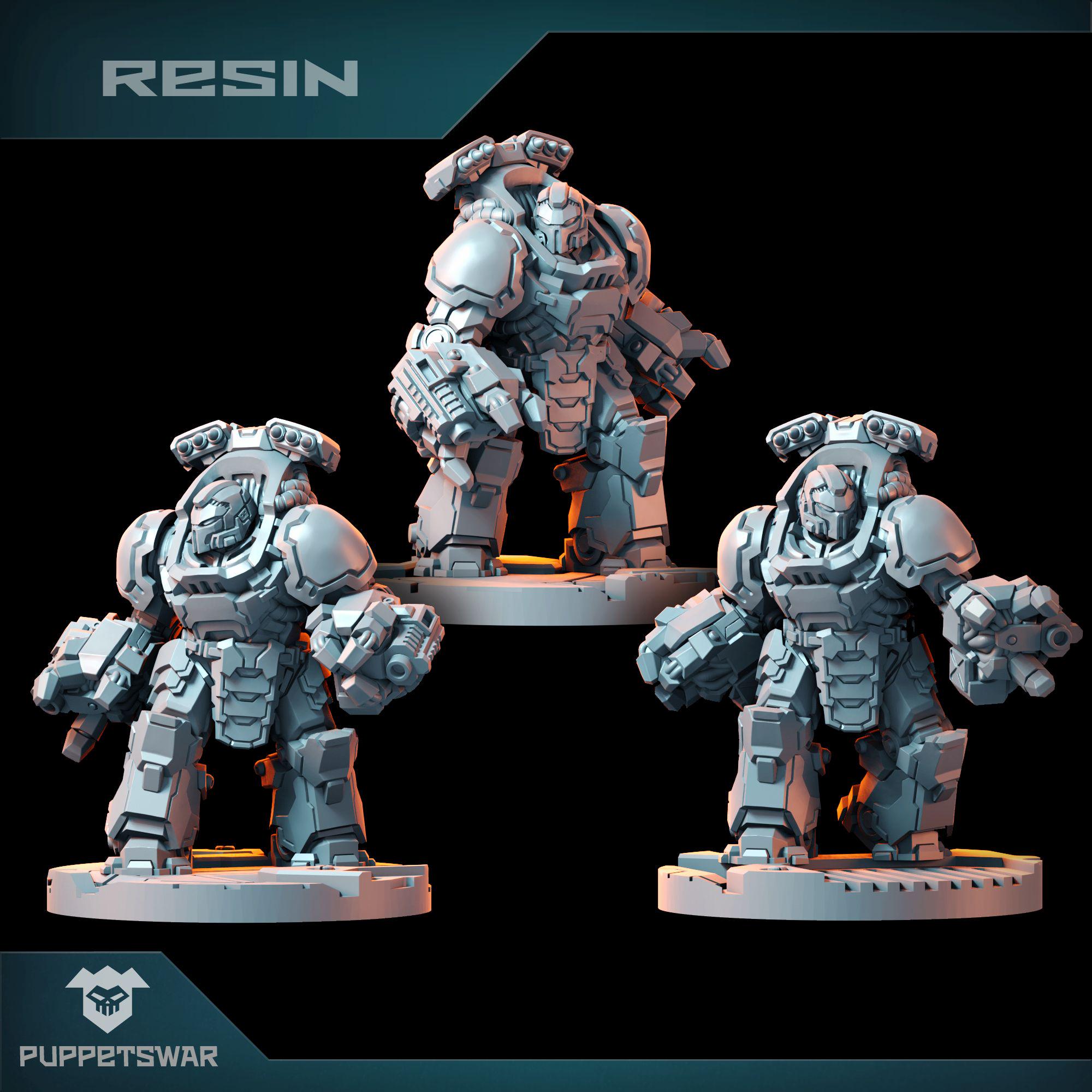 3 Figurines Primaris Aggressors Space Marines Warhammer 40K - P-00FL2