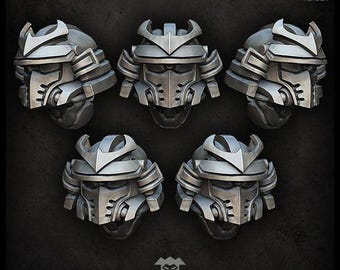 Samurai Helme - Puppetswar - Resin Cast - Tabletop Wargaming