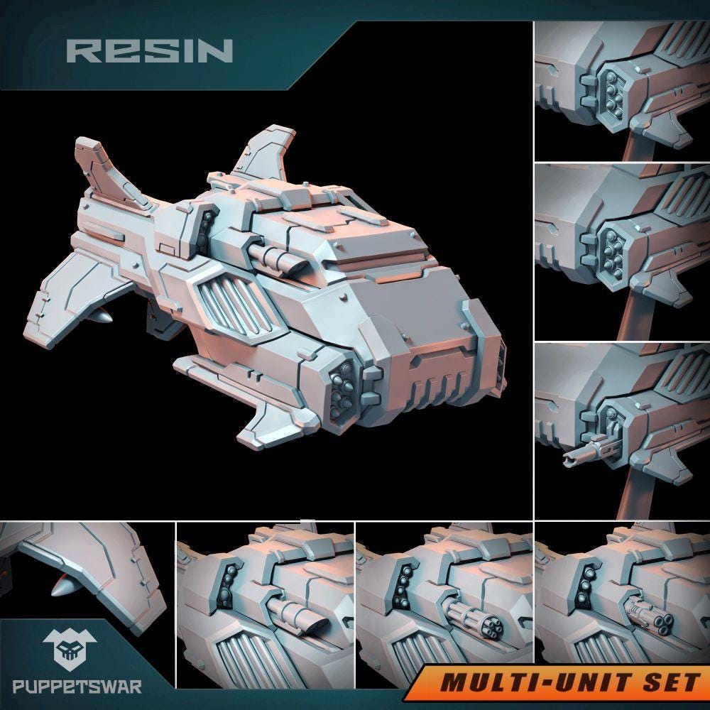 SALAMANDERS LANDSPEEDER FIRSTBORN FLYER WARHAMMER 40,000 SPACE MARINES SKIMMER E - Foto 6