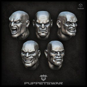 Bald Heads - Wargaming - Puppetswar - Resin Cast