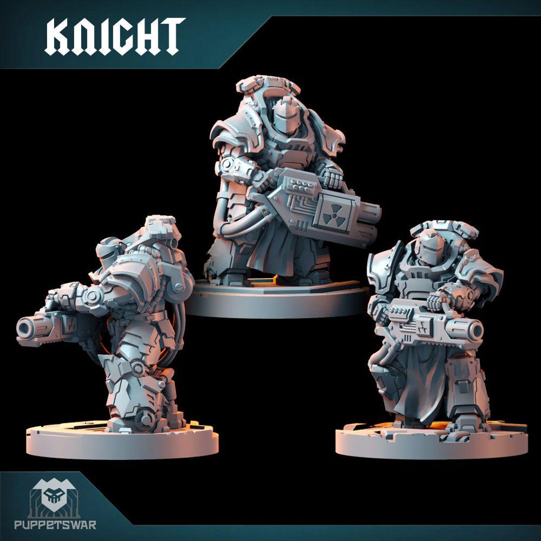 Demolishers [knight] - Puppetswar - Resin Print - Tabletop Wargaming - Etsy