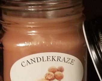 Creamy Nutmeg - 8oz Mason Jar Candle