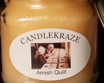 Amish Quilt - 8oz Mason Jar Candle