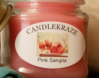 Pink Sangria - 8oz Mason Jar Candle