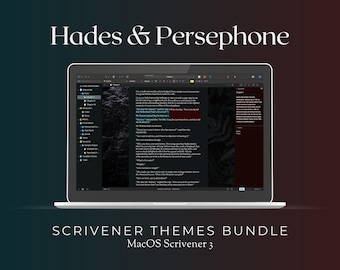 Hades & Persephone Scrivener Theme Bundle | macOS